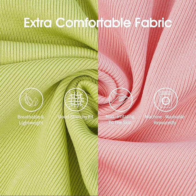 IECOii 2 Pack Great Dane Dog T Shirts | Comfortable Fabric Vest for Dogs with Sensitive Skin - Durable Fit - Spring, Summer, Fall Wear for Giant Breed, Pink+Green,5XL