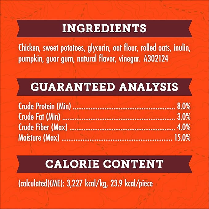 Zuke’s Adventure Bites Pet Treats For Dogs of All Sizes, Soft Dog Treats Real Chicken and Pumpkin Recipe - 6 oz. Pouch