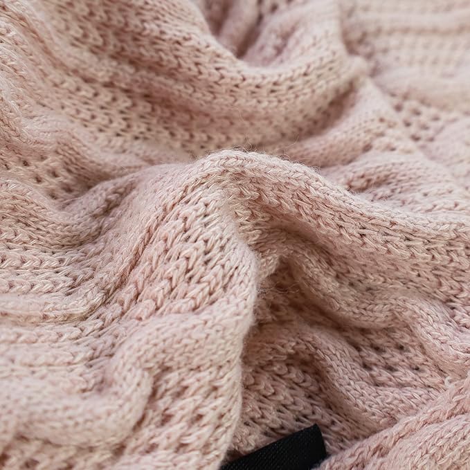 Fitwarm Knitted Dog Sweaters, Turtleneck Pet Pajamas, Dog Winter Clothes for Small Dogs Girl, Cat Apparel, Baby Pink, Large