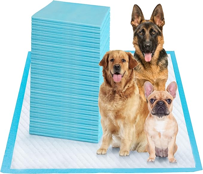Boscute Super Absorbent & Leak-Proof Jumbo Size 36"x36" Pet Training Dog Pee Pads, Thicken Quick Dry Disposable Puppy Pee Pads, Potty Training Pads for Dogs Cats, Rabbits