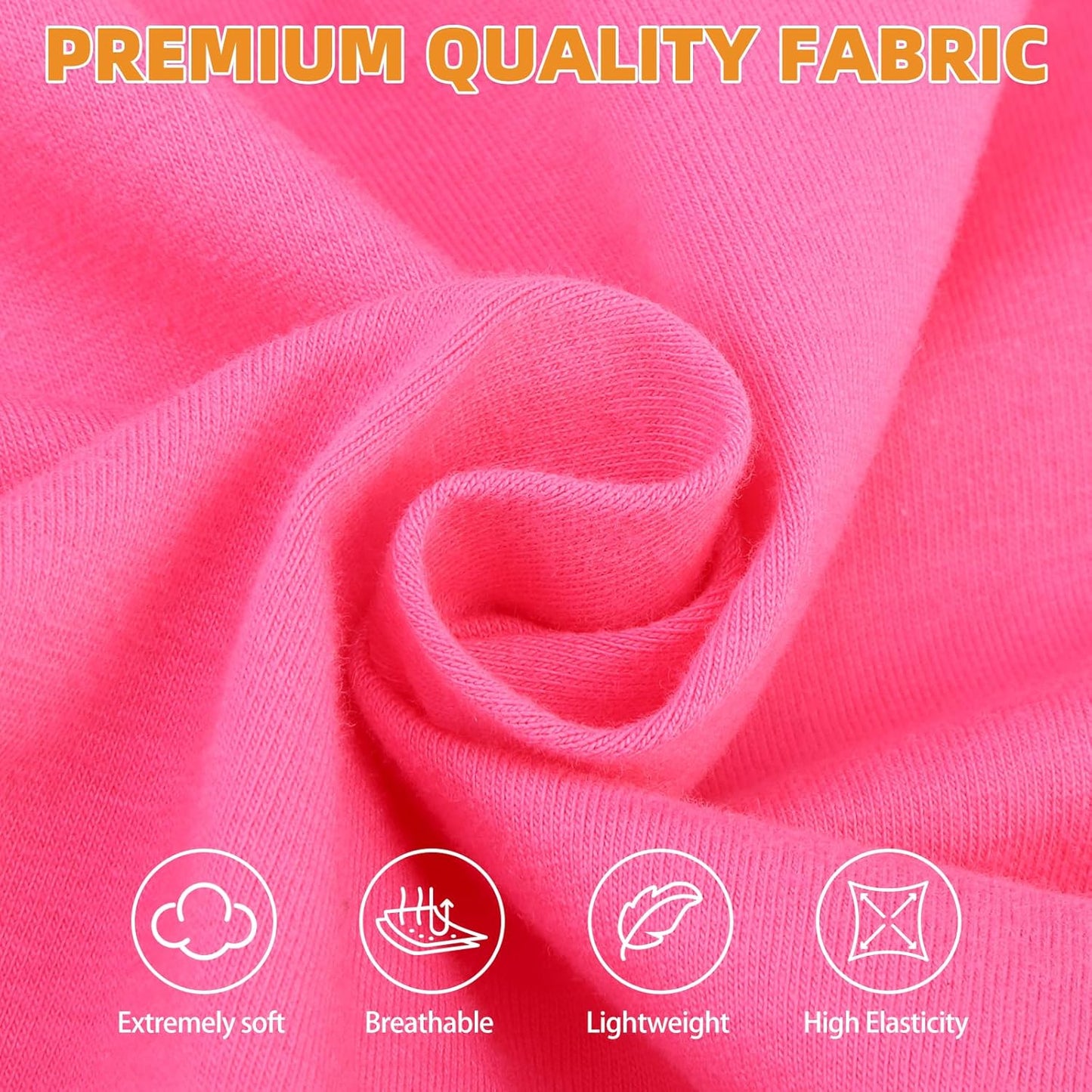 KOOLTAIL Girl Dog Clothes for Large Dogs, 2 Pack Cotton Fall/Winter Warm Dog T Shirts Coats for Outdoor, UV & Insect Protection Anti-Hair Loss & Lightweight Pet Vest Tank Tops Apparel, Pink & Rose,3XL