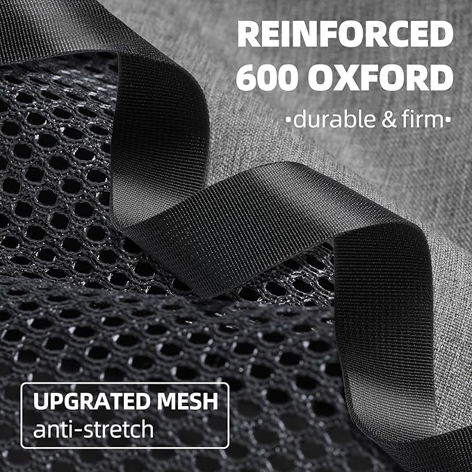 Cat Carrier Soft-Sided 18x11x11 Inch Travel Bag for Medium Cats Over 15lbs, Small Dog Carrier Crate Top Entry Breathable Mesh Puppy 12 Pounds, Pet Rabbit Carrying Cage Kennel Collapsible Grey