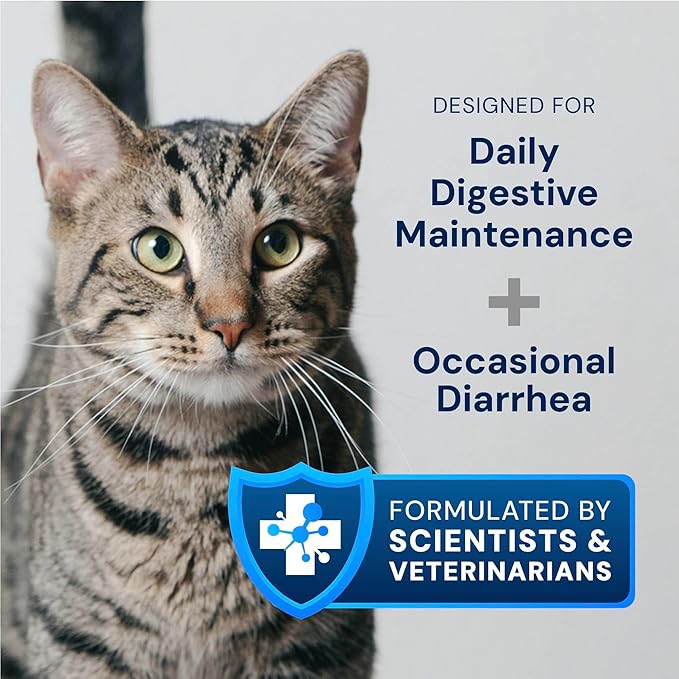 Cat Probiotics - GMP Prebiotics and Probiotics - Reduces Diarrhea Flareups for Cats - KittyBiome