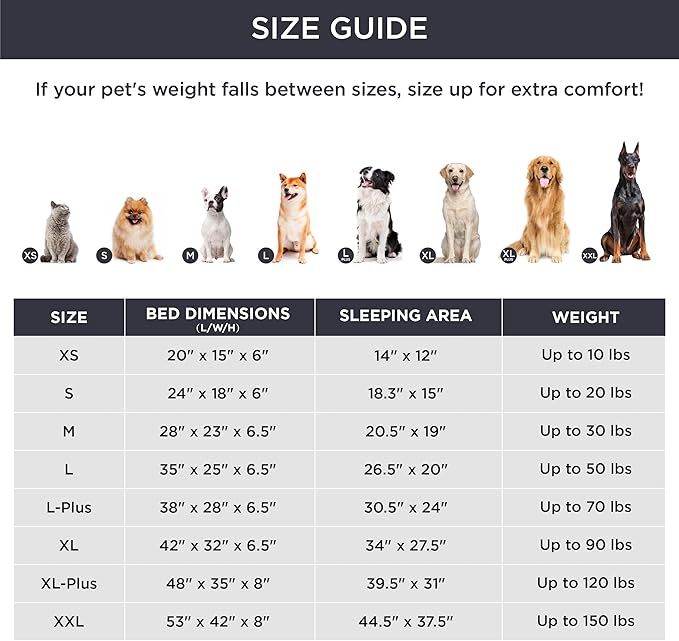 Bedsure L Plus Orthopedic Dog Bed for Large Dogs - Washable Dog Cat Bed Waterproof, L Plus Big Comfort Dogs Couch Sofa with Washable Removable Cover, Pet Bed with Nonskid Bottom, Blue Navy, 38"