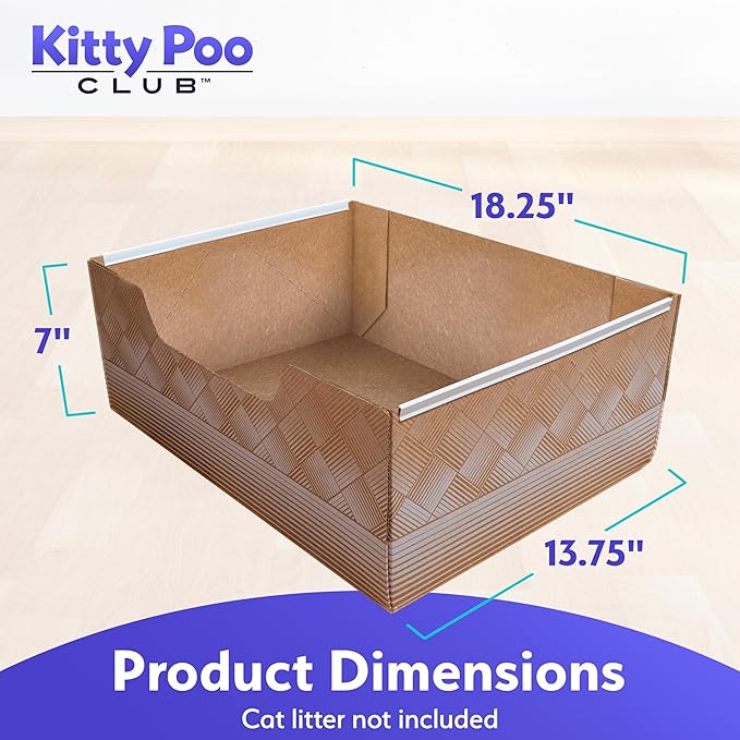 Leakproof Disposable 2-Pack Cat Litter Box Only - Made in The USA | Unmatched Odor Control | Recyclable — Kitty Poo Club