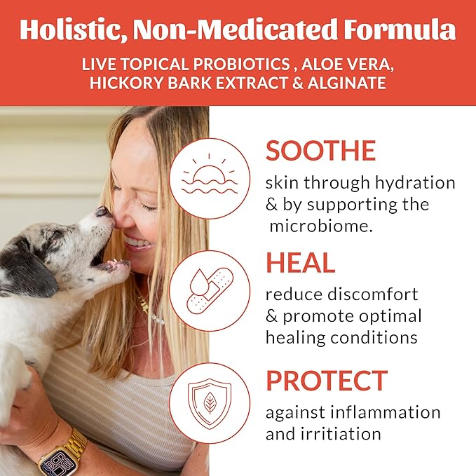 SKOUT'S HONOR Probiotic Hot Spot Hydrogel - Natural Hot Spot Treatment, Soothes and Heals Wounds, Burns, and Irritated Skin, Safe for All Skin Types, 4oz