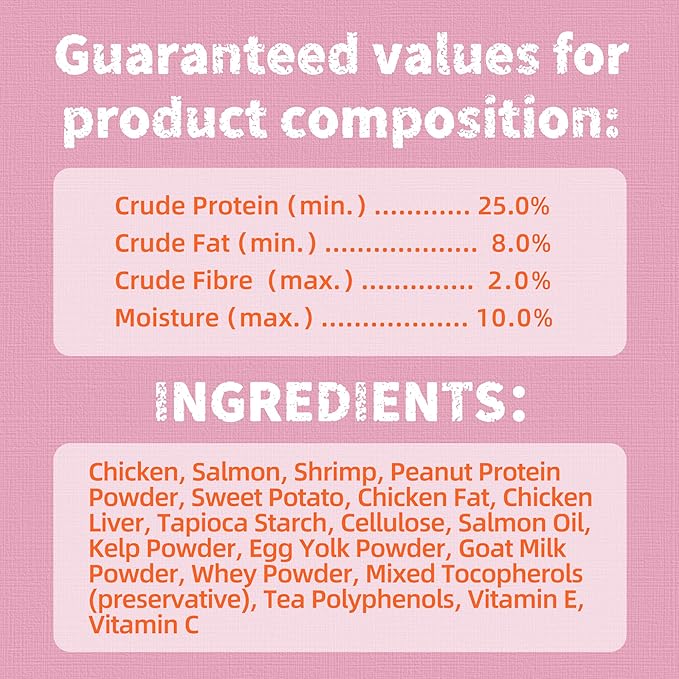 Just Try 16 OZ Shrimp Cat Treats - Grain Free, Crunchy Cat Snacks with Real Shrimp & Krill Oil for Cats, Omega-3 for Skin & Coat, Training Treats