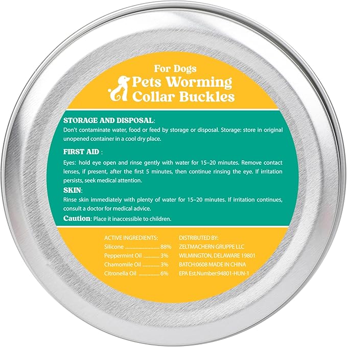 Natural Flea and Tick Prevention Dog Tag – Waterproof Collar Pendant with 2 Extra Refills, Blue, Safe for All Breeds,Collar Not Included