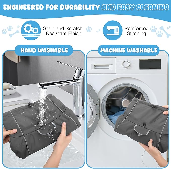 Dog Raincoat, Waterproof Dog Coat with Reflective Straps, Leash Hole & Polar Fleece Lining, Winter Snow Rain Coat for Small, Medium & Large Dogs, Warm, Windproof Vest Jackets