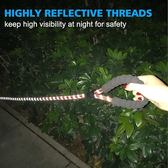 Reflective Dog Collar Padded with Soft Neoprene Breathable Adjustable Nylon Dog Collars for Small Medium Large Dogs (X-Small (Pack of 1), Red Plaid Collar+Leash)