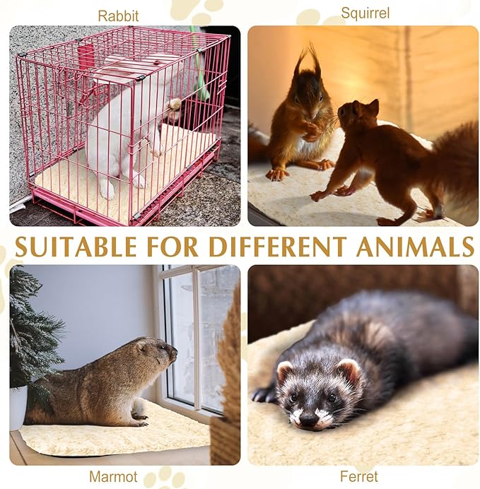 4 Pack Self Warming Cat Bed Indoor Self Heating Dog Cat Pad Washable 16 x 20 Inch Thermal Pet Kennel Pad Crate Bed Mat Reflect Body Heat for Outdoor