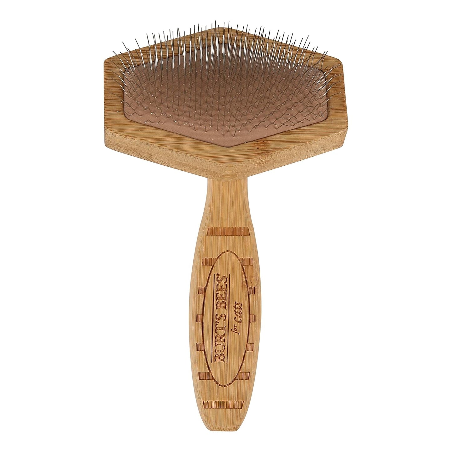 Burt's Bees for Pets Slicker Brush | Removes Loose Cat Fur, Prevents Matting | Ideal for Daily Grooming, Smooth Coat