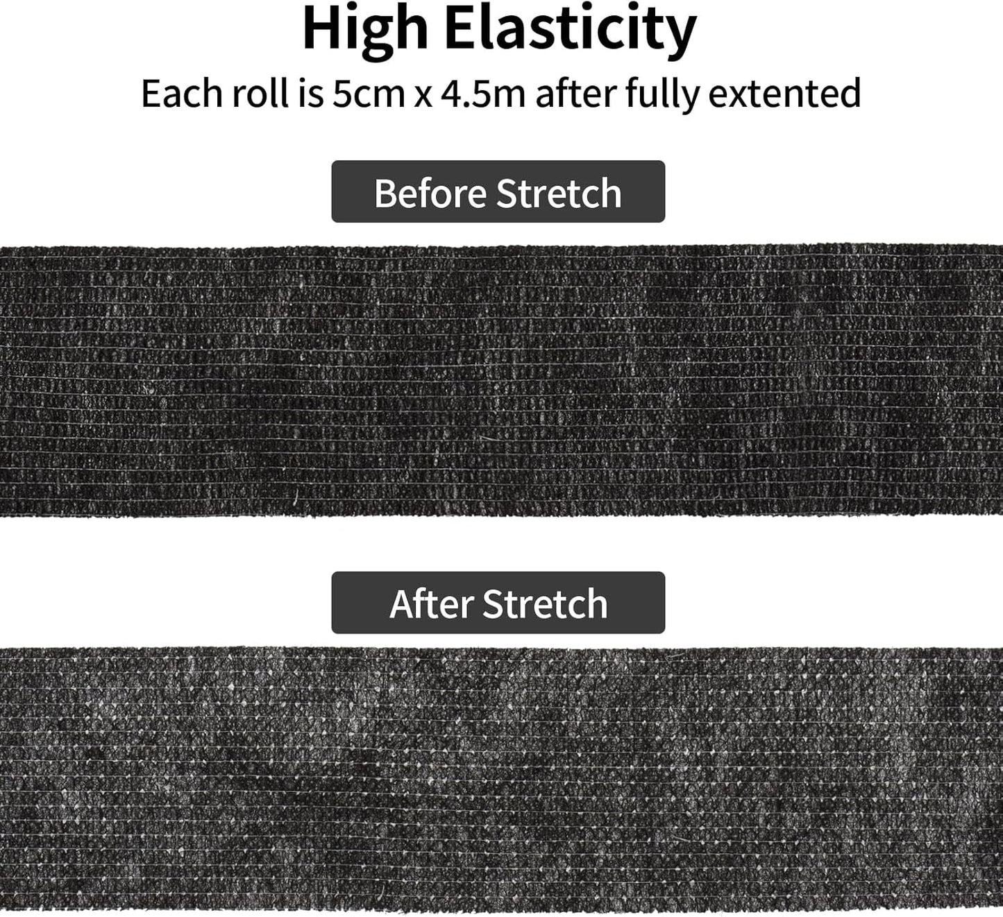 Self Adhesive Bandage Wraps 2 Inch x 5 Yards Athletic Tape Elastic Bandage Wrap for Wrist Ankle Finger Sports Tape Pet Vet Wrap for Dogs Breathable Cohesive Bandage, 12 Pack