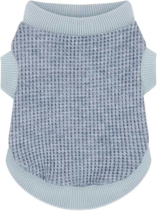 Cozy and Functional Dog Shirts for Small Puppies: Stretchable Blue Attire with Easy-On Design, Ideal for Chihuahuas and Yorkies - Enhance Comfort and Playfulness on Chill Days X-Small