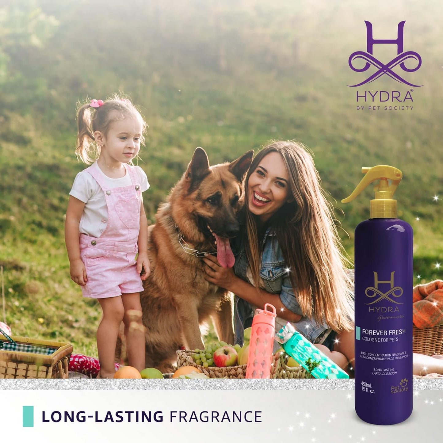 Hydra Forever Fresh Pet Cologne, Finishing Cologne for Dogs and Cats, Grooming Spray, 15 FL. OZ