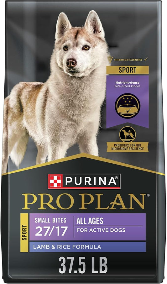 Purina Pro Plan High Protein Dog Food, Small Bites, SPORT 27/17 Lamb and Rice Formula - 37.5 lb. Bag
