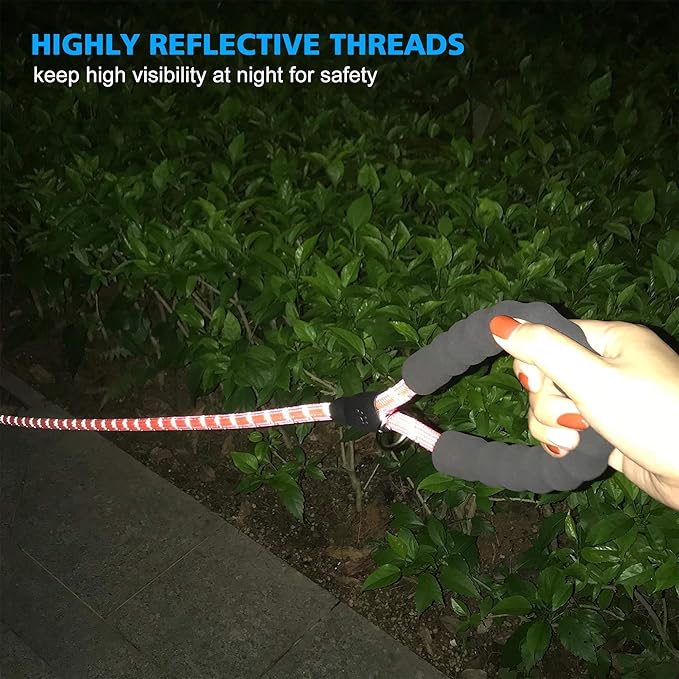 Reflective Dog Collar Padded with Soft Neoprene Breathable Adjustable Nylon Dog Collars for Small Medium Large Dogs (Small (Pack of 1), Pink Collar+Leash)