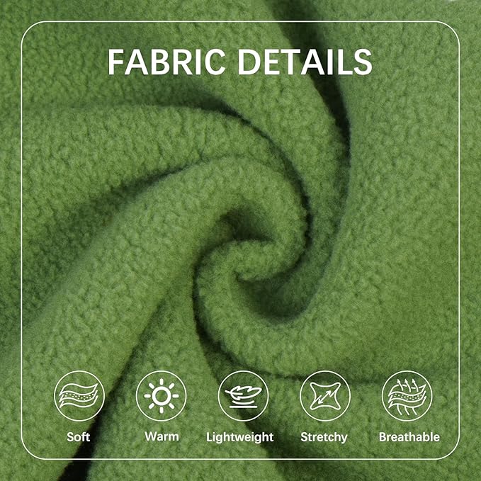 BRKURLEG Dog Sweater Dogs Warm Soft Fleece Sweaters, Turtleneck Sweatshirt for Small Medium Large Dogs, Dog Winter Coat, French Bulldog Pullover Jacket with Sleeve, Cold Weather Coat (Green, XL)