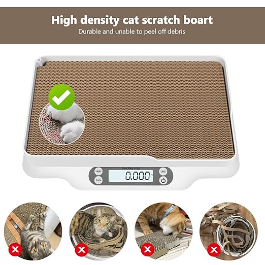 Digital Small Animals Scales for Weighing with Tape Measure, Puppy Whelping Scale Weigh Your Kitten, Rabbit with High Precision (Large Pet Scale)