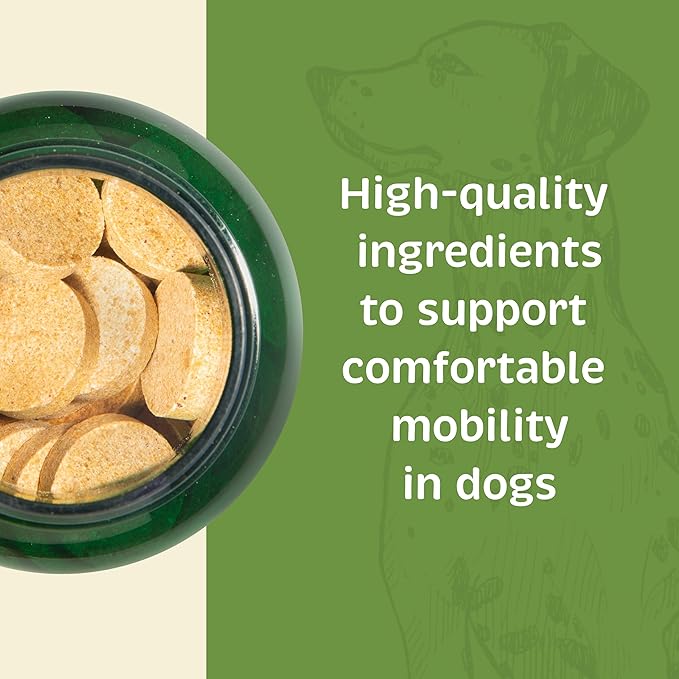 Joint and Mobility for Dogs - Joint Support Supplement for Dogs - Antioxidant Supplement with Vitamin C & E - Dog Supplement with Glucosamine & Chondroitin - 100 Chewable Wafers