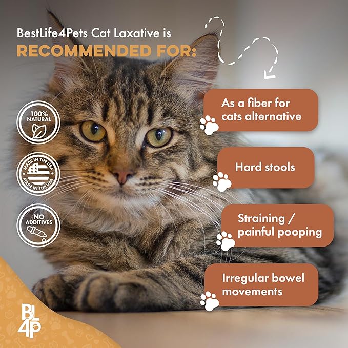 Cat Laxative Constipation Relief for Cats, Natural Stool Softener Support, Odorless Pills for Cat Constipation Relief, Promotes Regular Bowel Movement & Digestive Comfort, Easy Dosing (400 Pills)