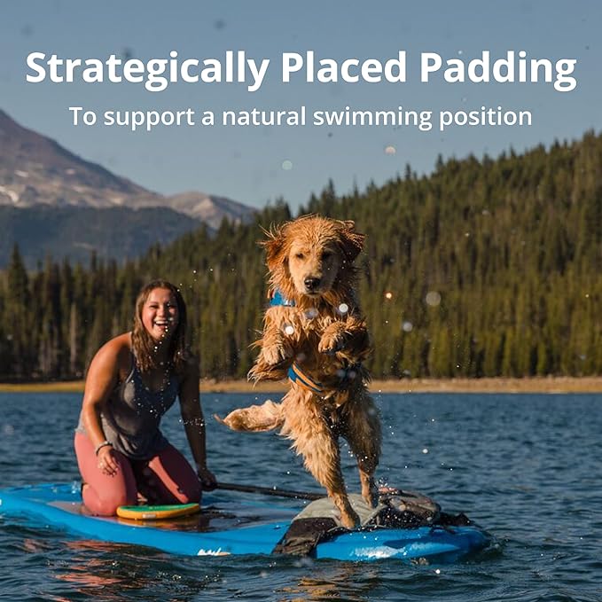 Ruffwear, Float Coat Dog Life Jacket, Premium Buoyancy Swim Vest with Lift Handle, Secure Fit & Reflective Trim, Adjustable Flotation for Swimming, Boating, & Outdoor Adventures, Wave Orange, XX-Small