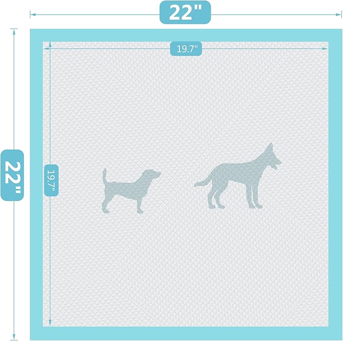 Pet Training and Puppy Pads Pee Pads for Dogs 22"x22" Super Absorbent & Leak-Proof