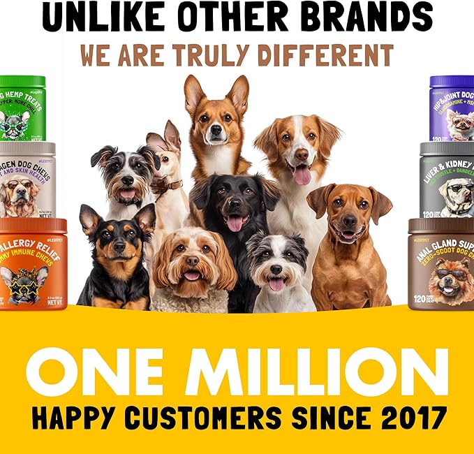 Anal Gland Relief Chews for Dogs Fiber & Digestive Support Supplement Soft Treats for Healthy Bowel & Gland Function Helps Reduce Scooting Promotes Dog Health & Comfort 120 pcs