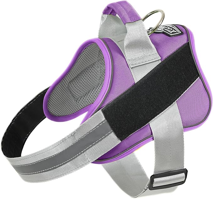 Bolux Dog Harness, No-Pull Reflective Dog Vest, Breathable Adjustable Pet Harness with Handle for Outdoor Walking - No More Pulling, Tugging or Choking (Lavender, Large (Pack of 1))