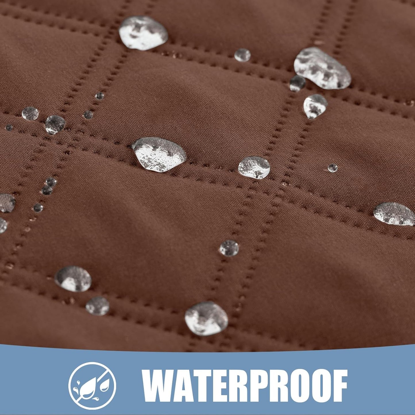 Smiry Waterproof Dog Bed Cover Pet Blanket, Soft Washable Dog Blanket for Furniture Bed Couch Sofa Reversible, Checkered (40"x70", Brown/Chocolate)