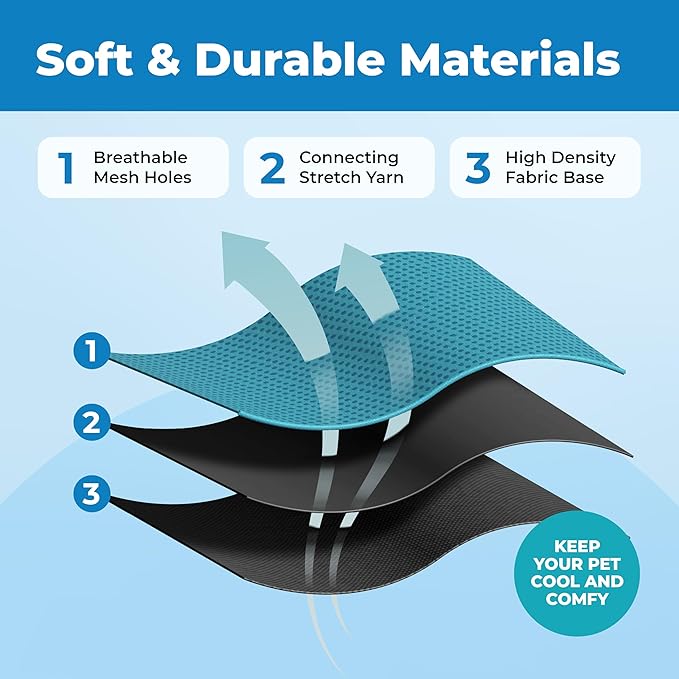 Voyager Escape Proof Cat Harness and Leash Set with Reflective Stitching, Neoprene Handle 5ft - Supports Small, Medium and Large Cats, Kittens for Walking by Best Pet Supplies - BT-Turquoise, S