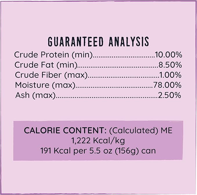 Hound & Gatos Wet Cat Food, 98% Turkey & Liver, Grain Free Pate Cat Food, Real Meat, High Protein, Limited Ingredients, No Additives, 5.5 oz. Cans (Pack of 24)