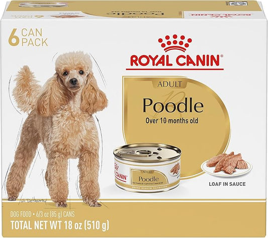 Royal Canin Breed Health Nutrition Poodle Adult Loaf in Sauce Dog Food, 3 oz (Pack of 6)