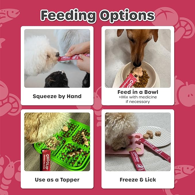 Choolip 2-Pack | Squeeze Vita Stick Lickable Treats for Dogs & Cats. 7 Heart Support Sticks with Essential multivitamins. Soft and Tasty Paste for All Life Stages, Supporting Heart Health