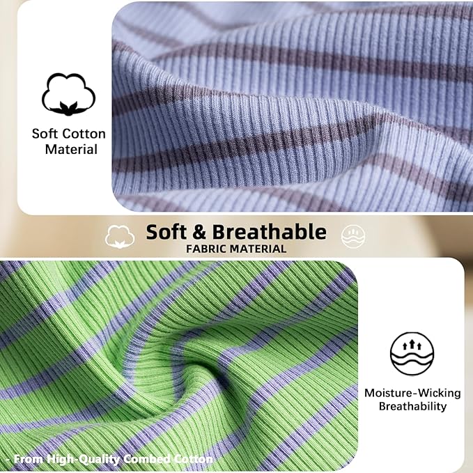 Koneseve Dog Shirts 2 Pack Breathable Sleeveless Vest, Stretchy & Soft, Purple & Vivid Green, Size M