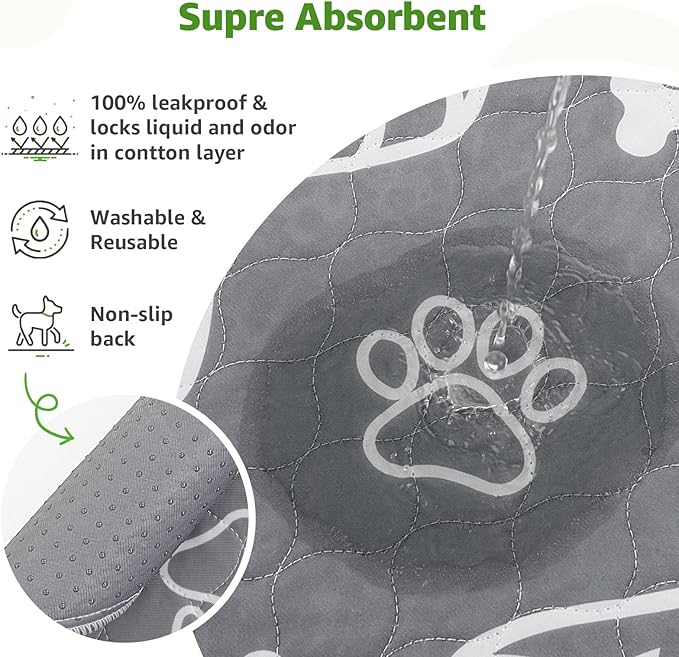 LOOBANI Large Dog Grass Pad with Tray - 35x23in Dog Litter Box with 2 Artificial Grass Patch + 2 Washable Pee Pads - Quickly Absorbency Indoor Outdoor Potty for Patio Balcony Apartment Use