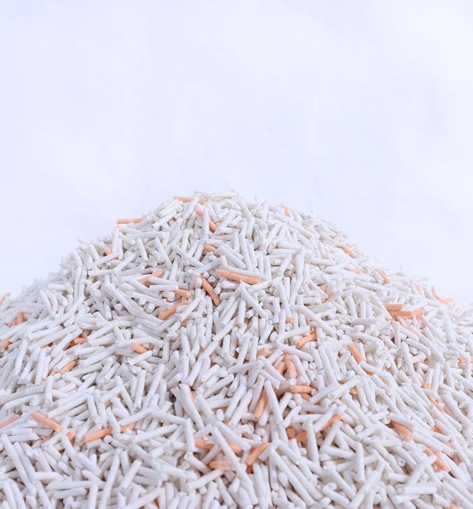 Tofu Cat Litter Hilton Floral Scent 5.5 Lbs, Can Flush Down Toilets or drains, Low Tracking Cat Litter 1.8mm Pellets.
