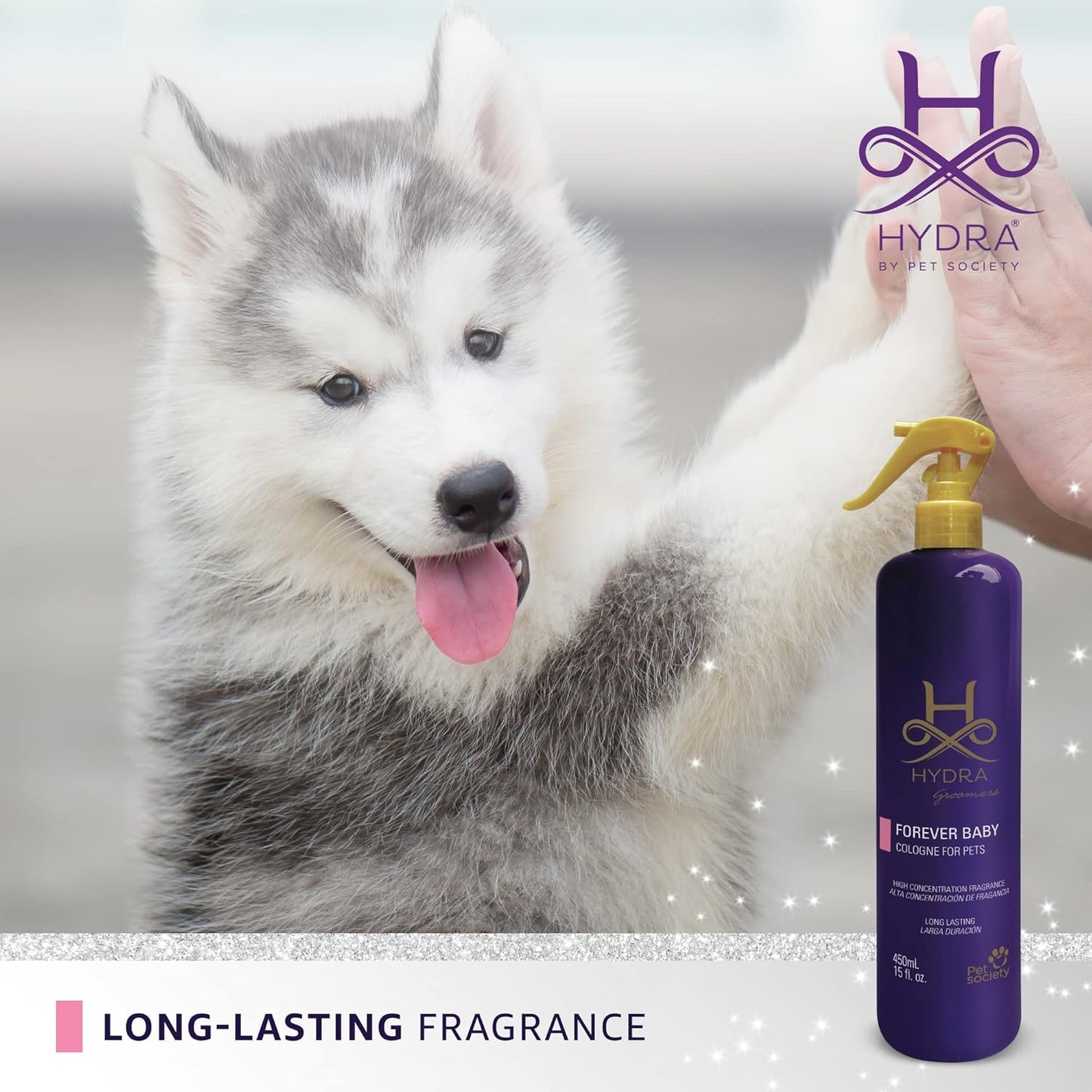 Hydra Forever Baby Pet Cologne, Finishing Cologne for Dogs and Cats, Grooming Spray, 15 FL. OZ
