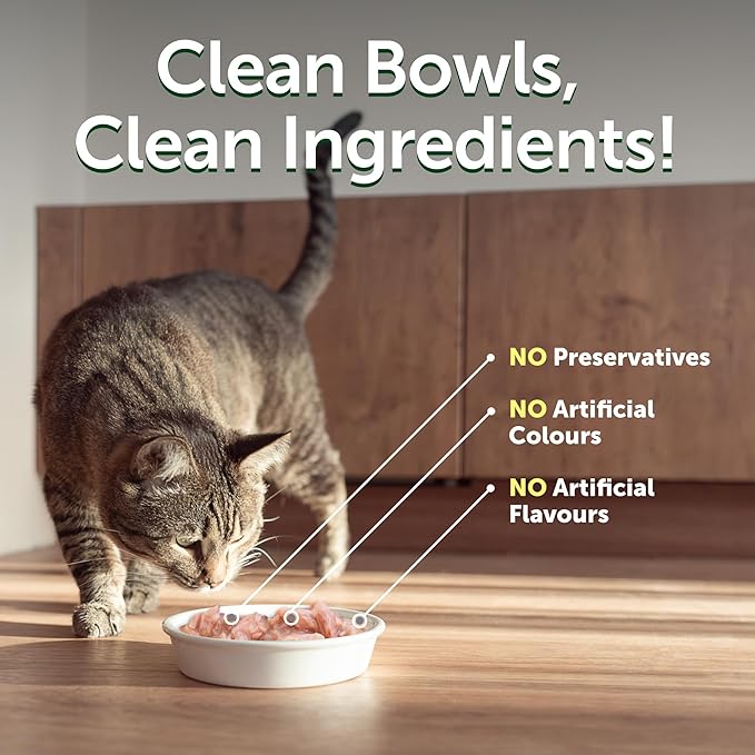 Nature's Protection Wet Cat Food in Gravy - High Protein, Natural & Soft Tuna Fish Shreds for Sterilized Adult Cats - Can-Free Convenient Pouches 2.46-oz (Superior Care - 24 Pack)