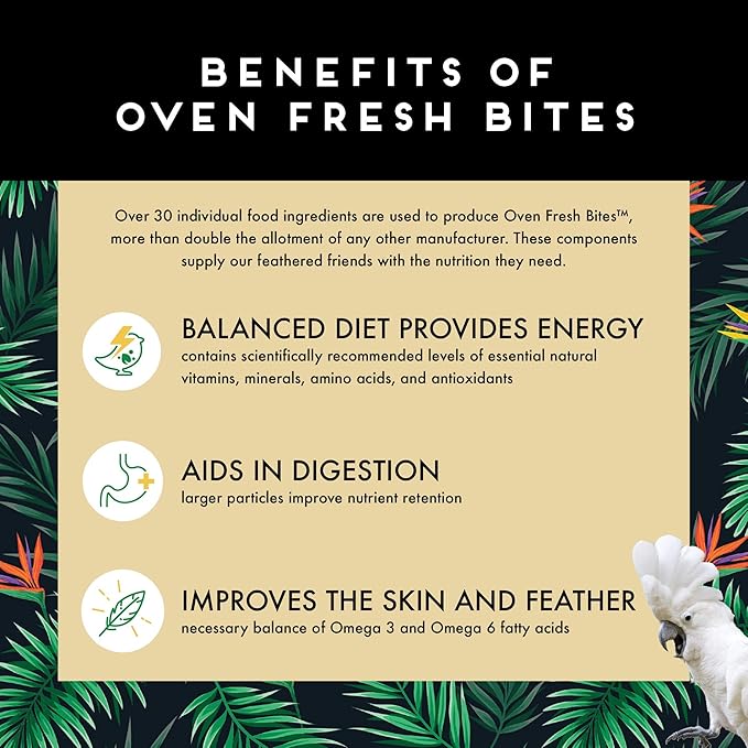 Oven Fresh Bites Baked - Large Parrot - 15 Lb. Bulk Box