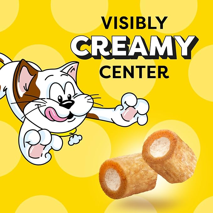 Temptations Tender Fills Crunchy and Soft Adult Cat Treats, Roasted Chicken Flavor, 4.6 oz. Pouch (Pack of 10)