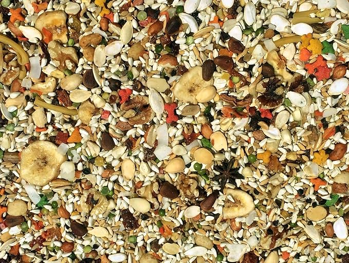 Volkman Avian Science Super African Gray Parrot Food with Foot Toys for Large Birds, Bird Food African Grey Parrot Treats with Foot Roller - 4 Lbs. (1Toy, Toys May Vary)