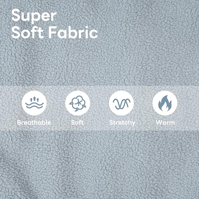 IECOii Fleece Dog Sweater for Large Dogs, Reflective Dog Fleece Sweatshirt Vest with Convenient Leash Hole, Lightweight Turtleneck Sweater for Fall Winter, Warm Great Dane Hoodie, Blue, XXXL