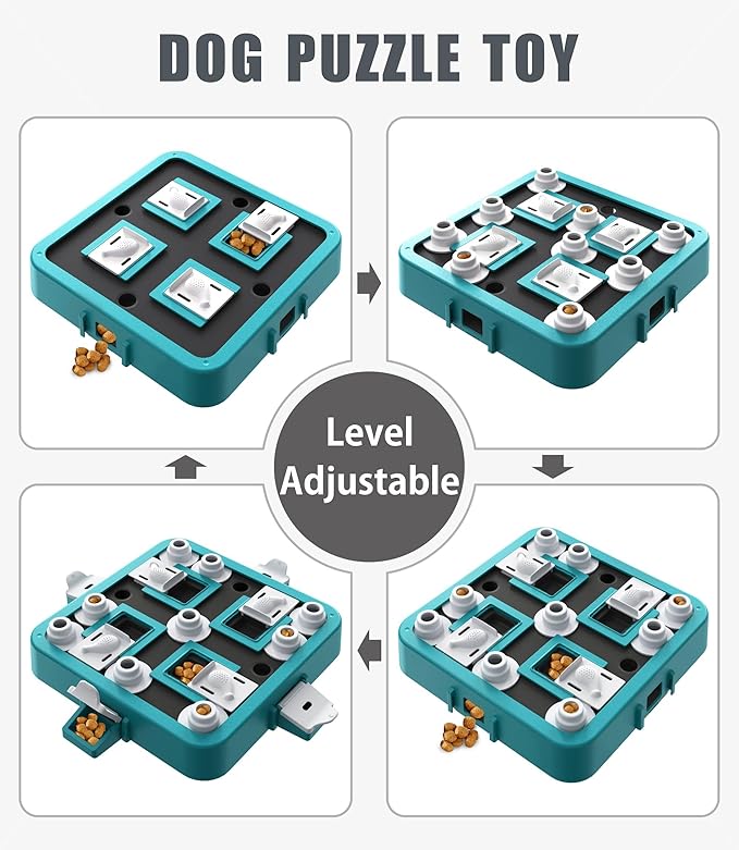 Dog Puzzle Toy, Food Treat Feeder, Mental Stimulation, Green
