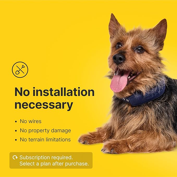 Halo Collar 4, GPS Wireless Dog Fence & Dog Training Collar with GPS Tracker, Subscription Required, Waterproof, Graphite, One Size