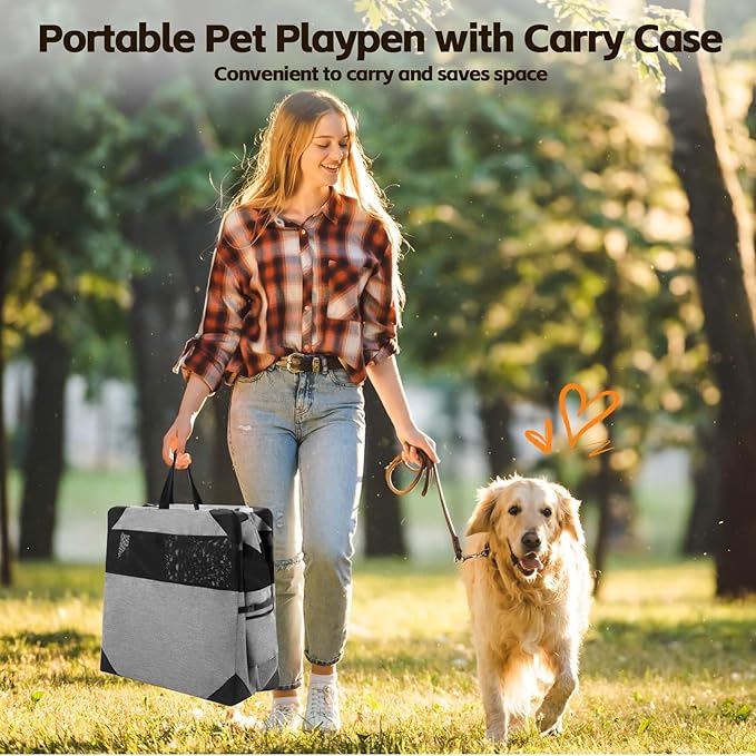 Dog Crate 36x25x25 Inch for Large or Medium Dogs, Portable and Foldable Design Perfect for Travel or Home Use, Dog Kennel with 3-Door
