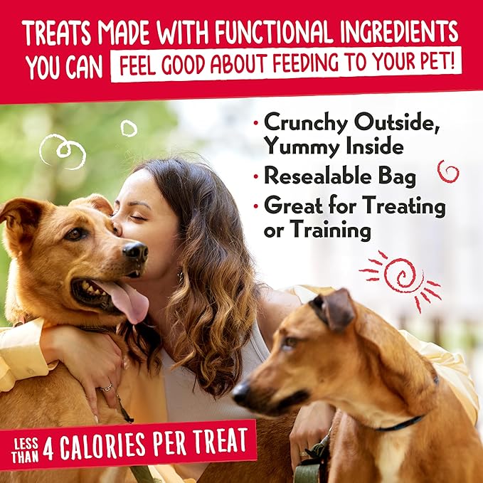 Charlee Bear Nuggets Healthy Dog Treats with Probiotics and Antioxidants to Support Digestion, Immunity, Skin and Coat, 6oz Bags (5), Made USA