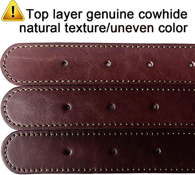 Didog Genuine Leather Dog Collars with Engraved Nameplate, Personalized Soft Leather Dog Collar with Custom ID Tag, Brown/Green/Red for Small Dogs (M,Brown)