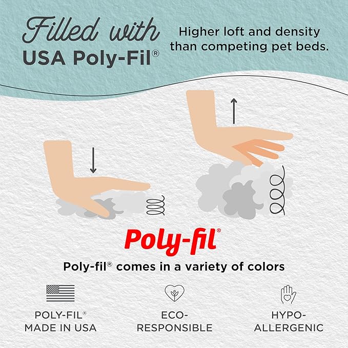 Best Friends by Sheri Original Calming Donut Dog and Cat Bed, Lux Faux Fur, Mink Dark Gray, (23in x 23in) - Anxiety Relief for Pets Up to 25 lbs