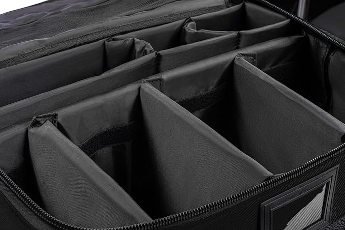 Scherber Fully-Stocked Premium First Responder Bag | HSA/FSA Approved | Large Pro EMT/EMS Trauma, Bleeding & Oxygen Medical Kit | CAT Tourniquet, HyFin Chest Seal & 250+ First Aid Supplies (Black)